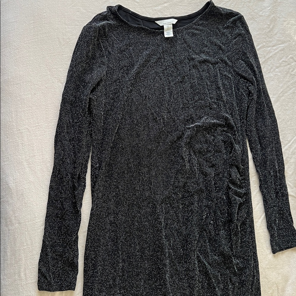 Black Long Sleeve Maternity Dress